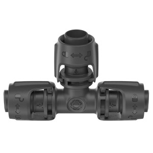 Gardena Raccordo a T 13 mm per Micro-Drip-System, confezione da 2 per una facile derivazione dei tubi.