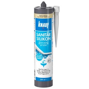 Knauf Sanitär-Silikon Bahamabeige, 300ml Kartusche für Bad & Küche.