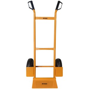 Carrello Cartech in acciaio, portata 200 kg, con ruote pneumatiche. Ideale per il trasporto di carichi pesanti.