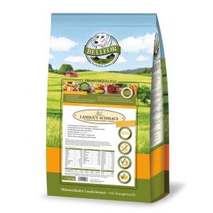 Bellfor Landgut-Schmaus cibo secco per cani, ipoallergenico con insetti, sacco da 7,5 kg.