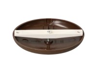 Deckenrosette mit Steg Braun halogenfrei 95 x 13 mm