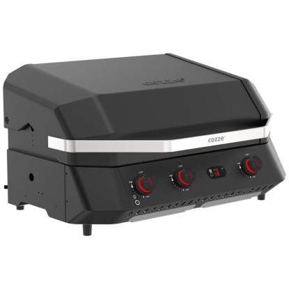 Cozze Gasgrill G-800 COMBO Plancha mit Deckel 3 Brenner