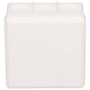 Boîte de dérivation AP blanche IP65, 75x75x36mm, pour installation électrique en saillie.