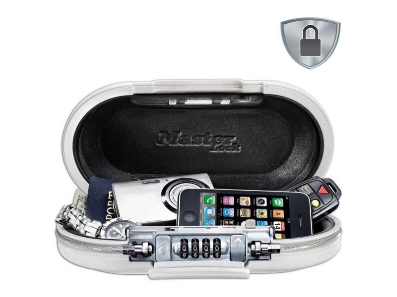 Master Lock Cassetta di sicurezza Mini Safe Bianco portatile