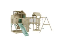 OutdoorToys Spielturm Mille Holz mit Kinderschaukel Mintgrün