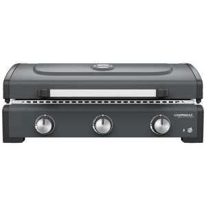 Campingaz Plancha Sigma 3 Cook grill a gas, acciaio, nero con coperchio.