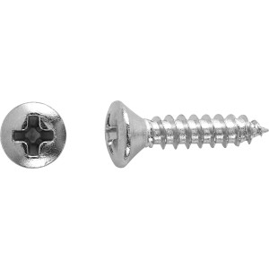 Vis universelle à tête fraisée bombée, Ø 2,9 mm x 9,5 mm, entraînement PH, pour bois, plastique et béton.