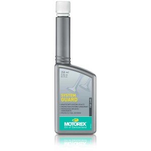 Additif carburant Motorex System Guard, flacon de 250ml pour une protection optimale du système.