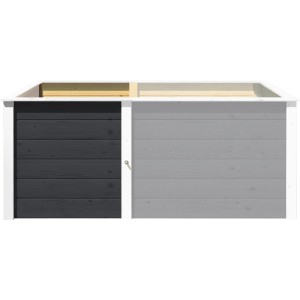 Estensione per aiuola rialzata Weka antracite, 69x69x71cm, per ampliare il modulo base.