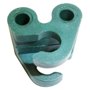 Giunto Twister Peacock 7 mm, set da 4, per supporti per piante rampicanti, in plastica.