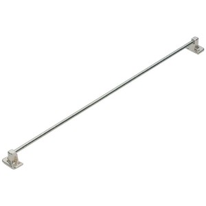 Portacravatte Hettich, acciaio nichel, lunghezza 40 cm, per montaggio in armadi.