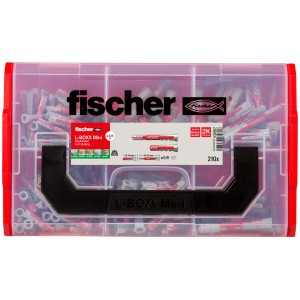 Fischer L-BOXX Mini con tasselli DuoPower, set da 210 pezzi per fissaggi leggeri e pesanti.