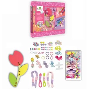 Kit de création de bijoux Bijoux Box Trendy Multi Beads avec 900 perles, accessoires et instructions.