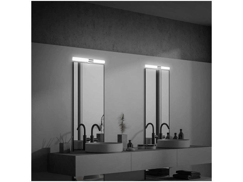 Briloner Lampe miroir de salle de bain LED Cool & Cosy Chrome