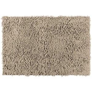 Tappetino da bagno Wenko Chenille color sabbia, 50x80 cm, con morbide fibre di ciniglia.