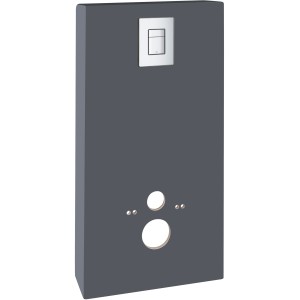 Modulo sanitario Grohe QuickFix Solido Monobloc in grigio ardesia per WC a parete.