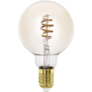 Eglo connect.z G95 LED-Leuchtmittel E27, Amber Glas mit dekorativem Spiral-Filament. Smart dimmbar.