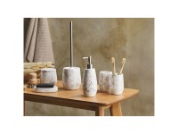 Badezimmer-Set Dolomit Cremeweiss 6-tlg. Badezimmer-Set Dolomit Cremeweiss 6-tlg.