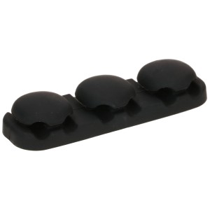 Kit d'organisateurs de câbles Cable Home noir (2 pièces) pour la gestion des câbles.