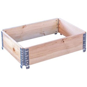 Telaio pieghevole per pallet in legno massello per mini europallet, 80x60 cm.