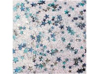 Glitzerkleber Glitter Glue Confetti Sterne Blau / Silber 53 ml