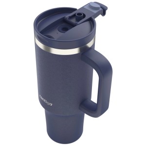 Bicchiere termico Contigo Thermalock blu indaco con manico e coperchio, 1200 ml.