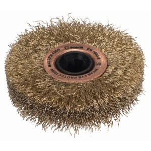 Brosse abrasive Bosch BM 10 pour meuleuse angulaire PRR 250, en laiton.