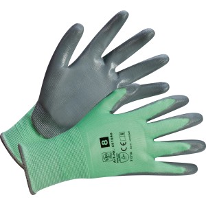 Gants LUX Tank taille 8, gants de travail avec revêtement en nitrile pour une protection optimale.