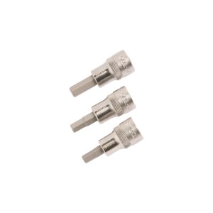 Set di chiavi a bussola LUX, 3 pezzi, TX40, TX45, TX50, per chiavi e estrattori.