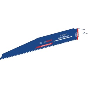 Lame de scie sabre Bosch Expert Multi Material S1159XHM bleue, 225 mm, pour matériaux de construction résistants.
