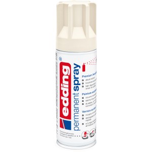 Edding 5200 spray permanent blanc crème, satiné pour presque toutes les surfaces.