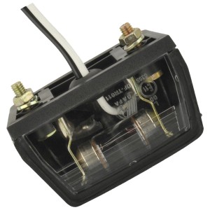Unitec piccola luce targa, 12V, con viti per rimorchi auto.