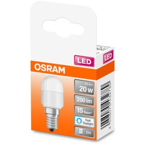 Osram LED Speziallampe T26 E14, Kaltweiß, 20W, 200lm im Karton.