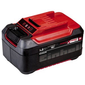 Batterie Einhell Power X-Change Plus 18V/5.2 Ah pour outils électriques, rouge/noir.
