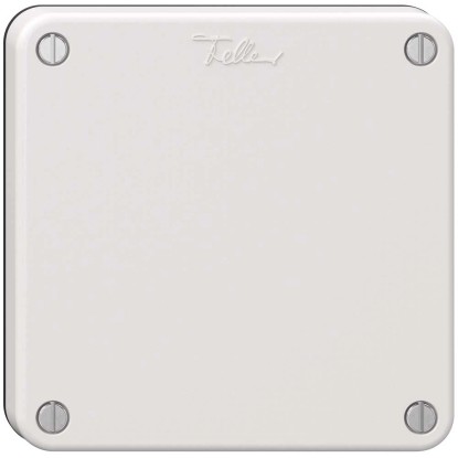 Feller Blindabdeckung-Apparat mit Frontplatte Nevo IP55 Weiss Gr. 1 x 1