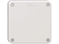 Feller Blindabdeckung-Apparat mit Frontplatte Nevo IP55 Weiss Gr. 1 x 1