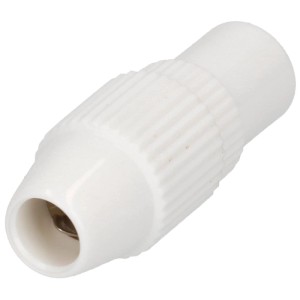 Prise d'antenne blanche Schwaiger Quickfix pour réception TV et radio.
