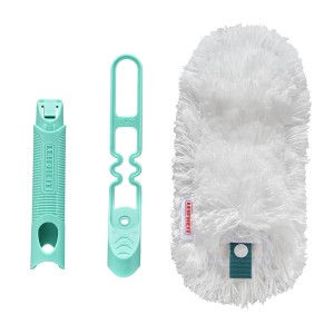 Leifheit Superduster plumeau avec tête en microfibre et manche Click-System.