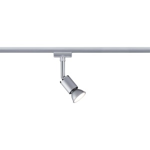 Spot Paulmann URail Pure II, chrome mat, sur système de rail. Projecteur orientable.