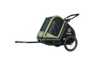 Hamax Hundefahrradanhänger Pluto Grün-Schwarz Medium
