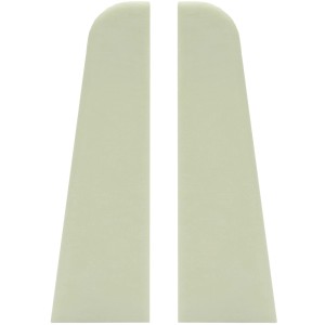 Weiße Endkappen für Sockelleiste Modern 60 Clip, 2er-Set für saubere Abschlüsse.