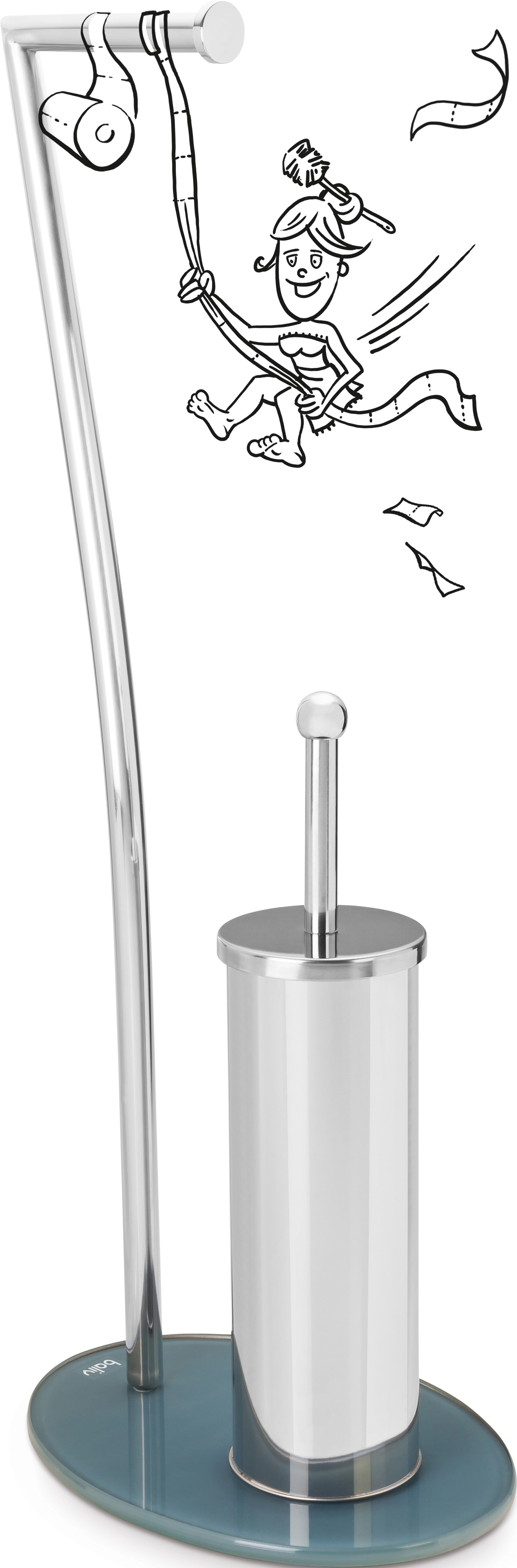 WC-Bürstengarnitur ST-6920 Chrom kaufen bei OBI | Toilettenbürstenhalter