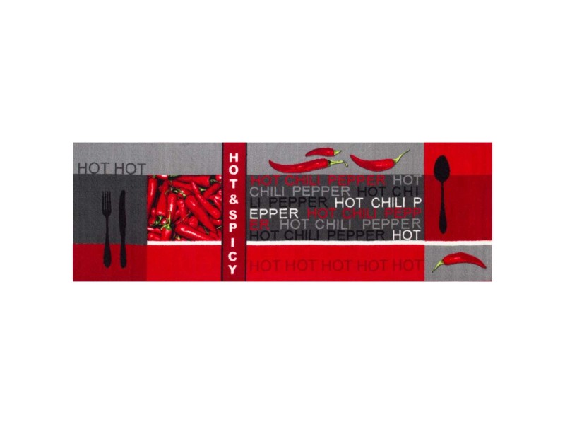 Andiamo Küchenläufer Hot Pepper kaufen OBI cm x bei Rot Polyamid 150 50