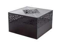 Feu du Jardin Feuerschale Carre 750 Metall Schwarz (HxBxT) 45 x 75 x 75 cm