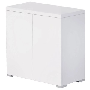 Meuble aquarium Oase Styleline 175 blanc, design simple avec rangement.
