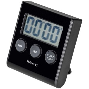 Timer da cucina digitale Lilo di Wenko, utensile da cucina con display, tasti e supporto.