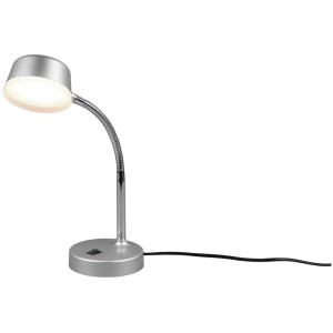 Lampada da tavolo a LED color titanio Kiko, lampada da scrivania flessibile con luce bianca calda.