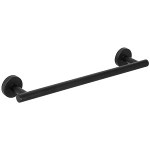 Wenko Bosio portasciugamani, nero opaco, larghezza 40 cm. Porta asciugamani in acciaio inox.