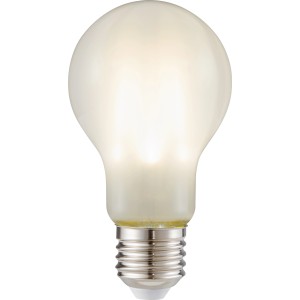 Lampadina LED E27, 7W, luce bianca neutra, 806 lumen, EEC: E, altezza 10,8 cm.