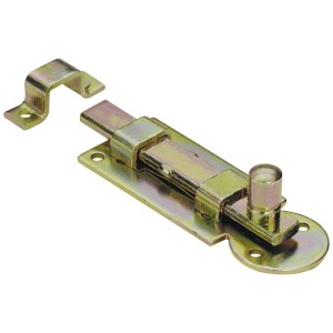 Loquet à bouton en acier galvanisé 23x60mm pour équipement de meubles.